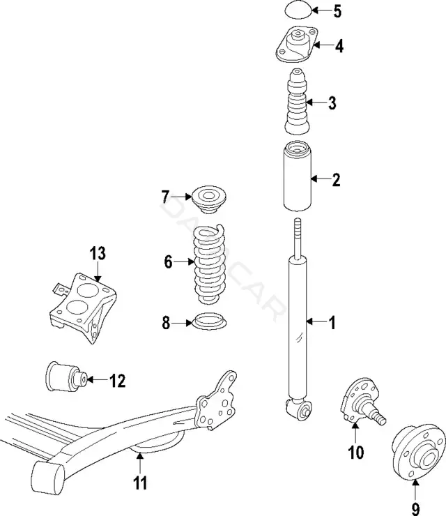 Пружины VAG 5Q0511121BD