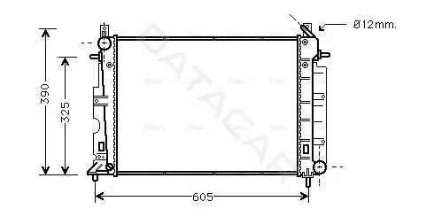 Радиатор охлаждения AVA SB2026