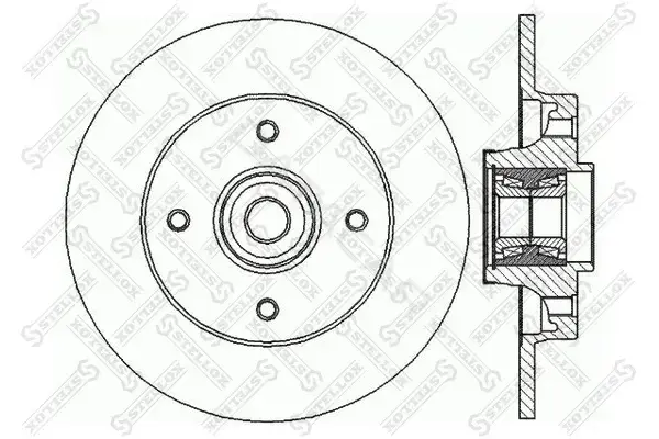 Тормозные диски STELLOX 6020-1939-SX