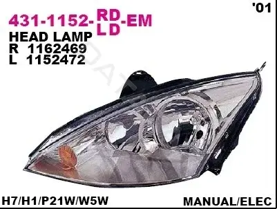 Фары DEPO 431-1152R-LD-EM
