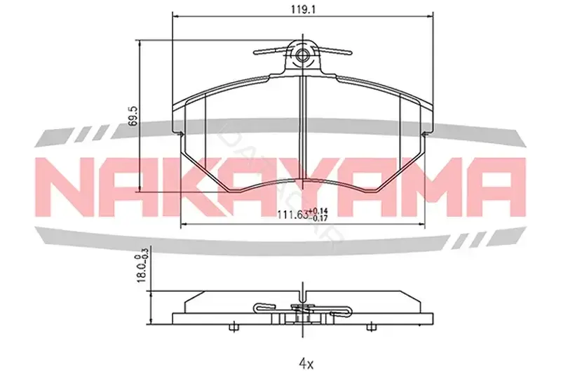 Тормозные колодки NAKAYAMA HP8145NY