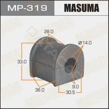 Втулки стабилизатора MASUMA MP-319