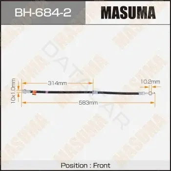 Тормозные шланги MASUMA BH-684-2
