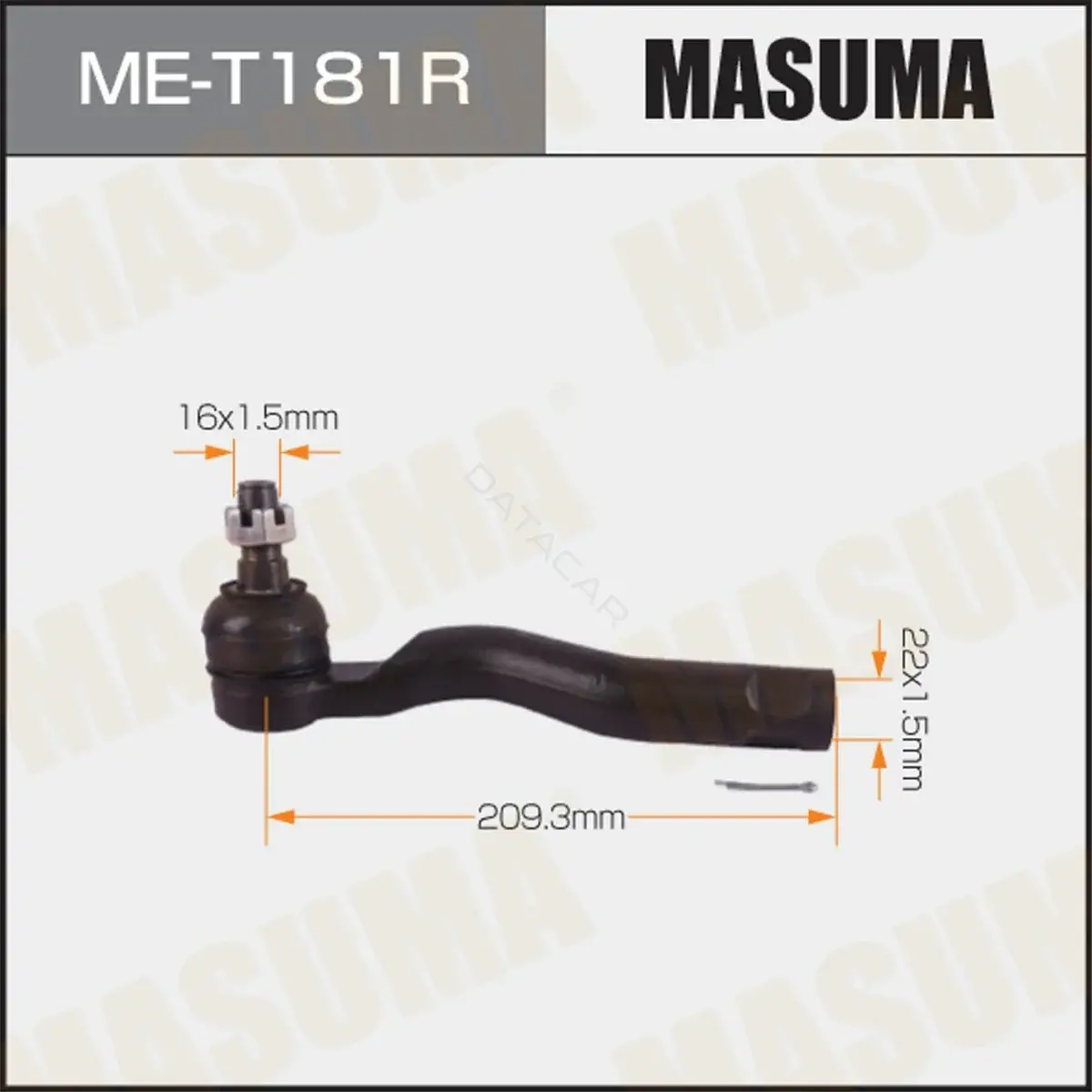Рулевые наконечники MASUMA ME-T181R