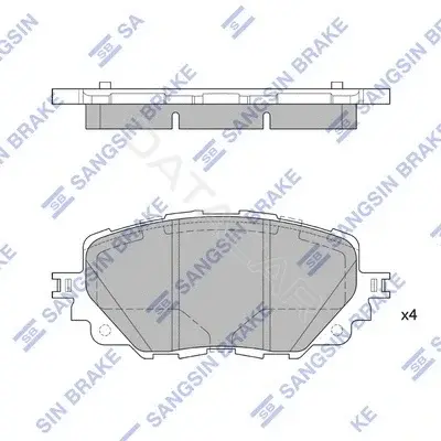 Тормозные колодки Hi-Q SP4101