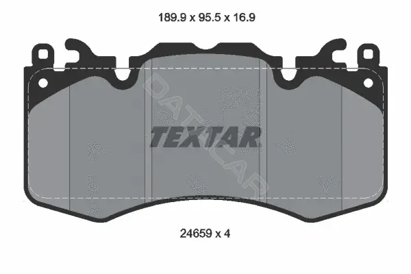 Тормозные колодки TEXTAR 2465901