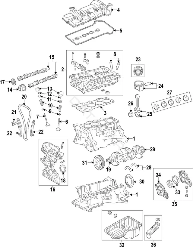 Комплект цепи ГРМ MAZDA ZJ01-12-610
