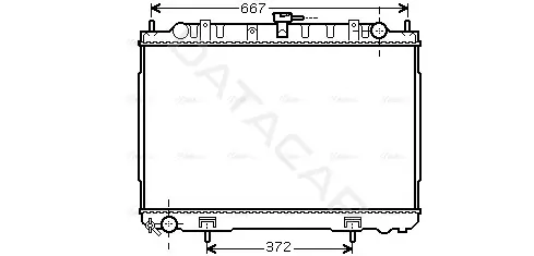 Радиатор охлаждения AVA DN2241