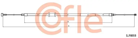 Трос ручника COFLE/TELCO 92.1.FI033