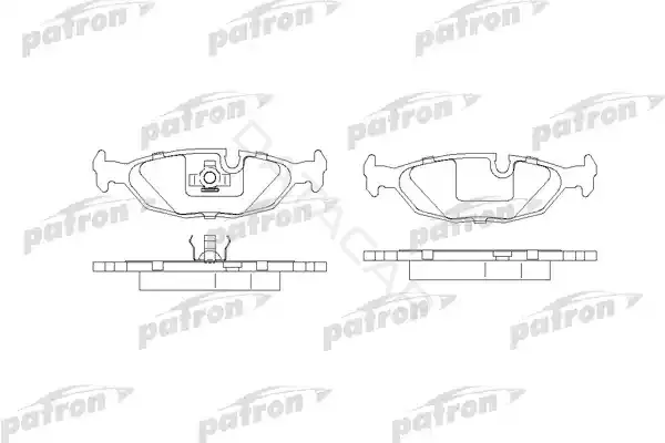 Тормозные колодки PATRON PBP296