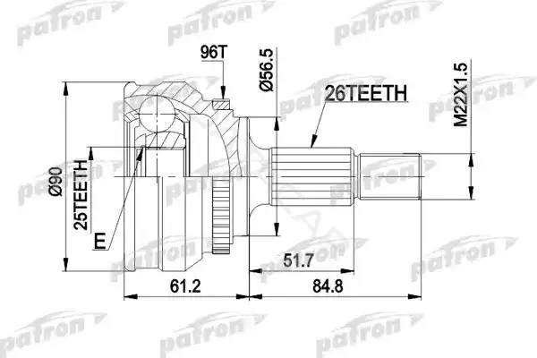 Шрус PATRON PCV1127
