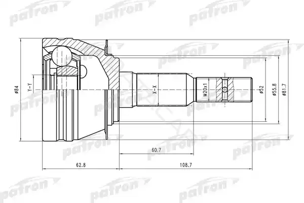 Шрус PATRON PCV1311