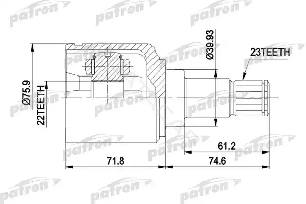 Шрус PATRON PCV5026