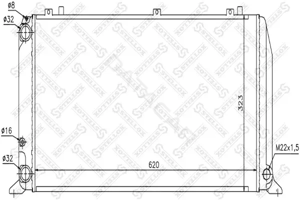 Радиатор охлаждения STELLOX 10-25542-SX