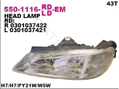 Фары DEPO 550-1116R-LD-EM