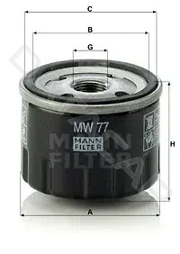 Масляный фильтр MANN MW77
