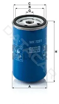 Топливный фильтр MANN WK723/1