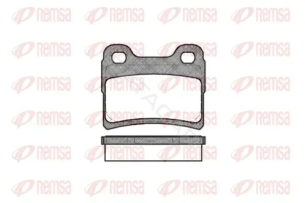 Тормозные колодки REMSA 0417.10