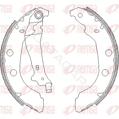 Барабанные колодки REMSA 4092.00