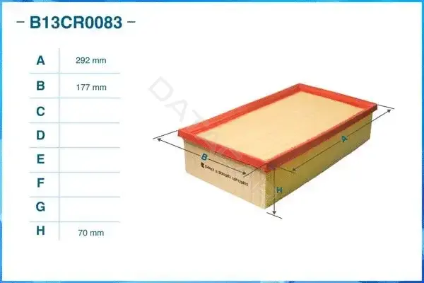 Воздушный фильтр CWORKS B13CR0083