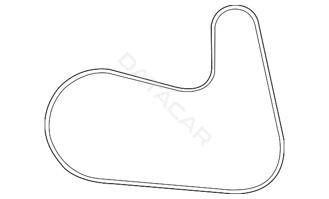 Ремень ручейковый MAZDA P301-15-909B