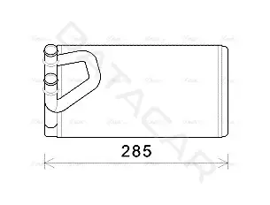 Радиатор печки AVA DN6373