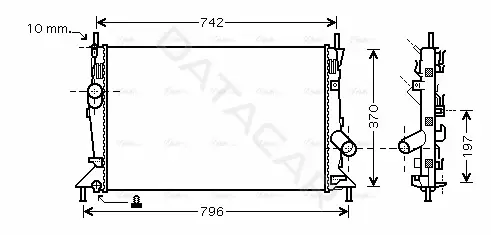 Радиатор охлаждения AVA FDA2370