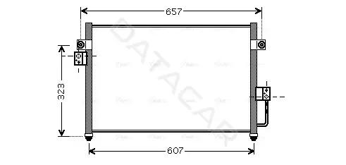 Радиатор кондиционера AVA HY5134