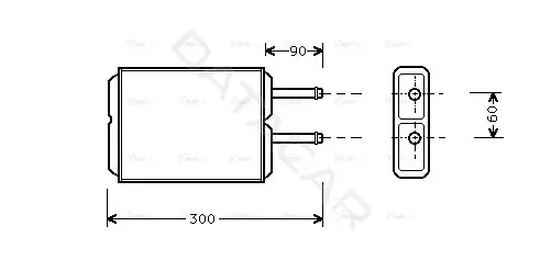 Радиатор печки AVA MZ6124