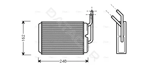 Радиатор печки AVA RT6220