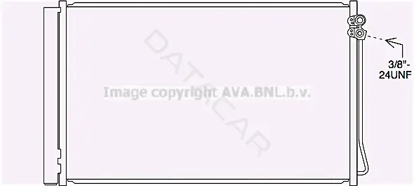 Радиатор кондиционера AVA MS5717D