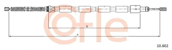 Трос ручника COFLE/TELCO 92.10.602
