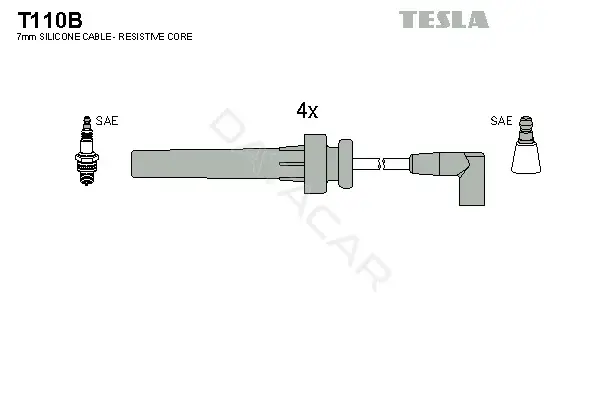 Высоковольтные провода TESLA T110B