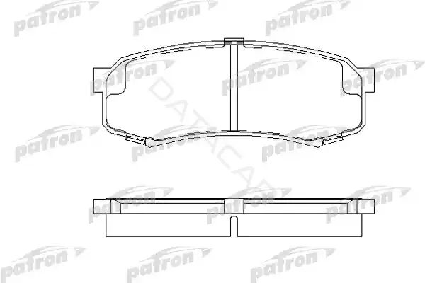 Тормозные колодки PATRON PBP1021