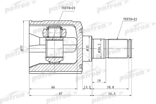 Шрус PATRON PCV1010