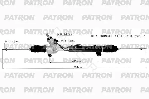 Рулевая рейка PATRON PSG3130