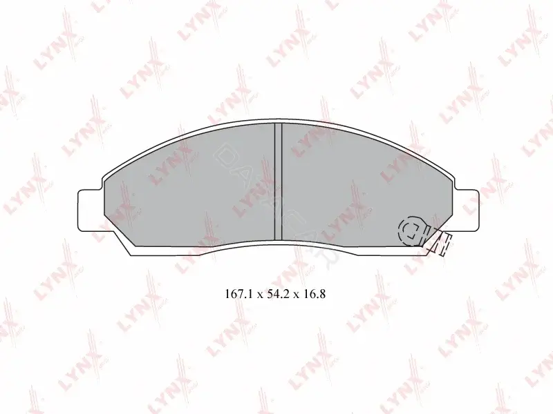 Тормозные колодки LYNXAUTO BD-3804