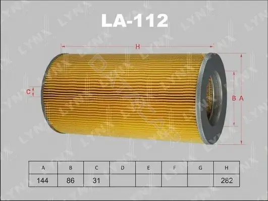 Воздушный фильтр LYNXAUTO LA-112