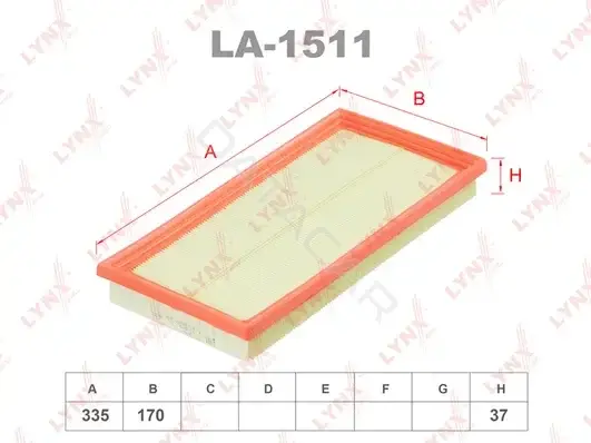 Воздушный фильтр LYNXAUTO LA-1511