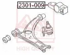 Сайлентблок рычага ASVA 2301-009