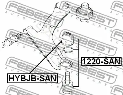 Шаровая опора FEBEST 1220-SAN
