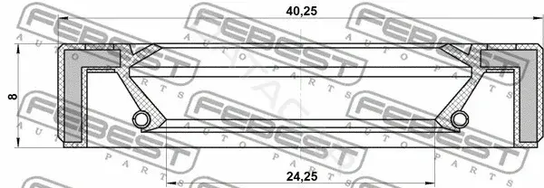 Сальник полуоси FEBEST 95GAY-26400808R
