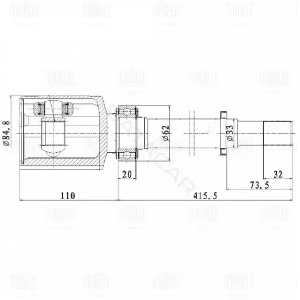 Шрус TRIALLI GO1451
