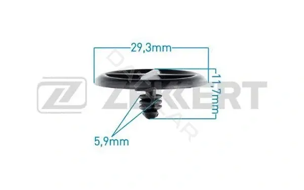 Клипса молдинга ZEKKERT BE-1122