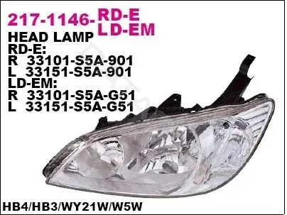 Фары DEPO 217-1146R-LD-EM