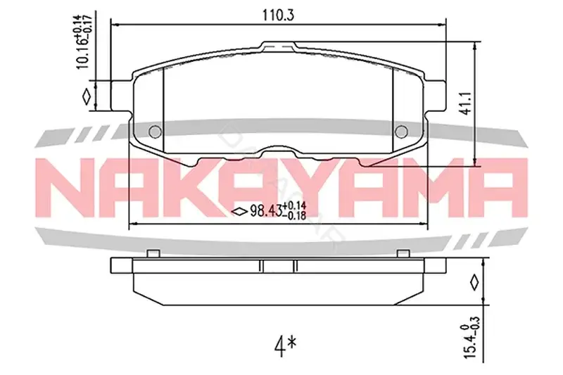 Тормозные колодки NAKAYAMA P0391NY