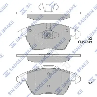 Тормозные колодки Hi-Q SP2098A