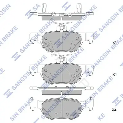 Тормозные колодки Hi-Q SP4382