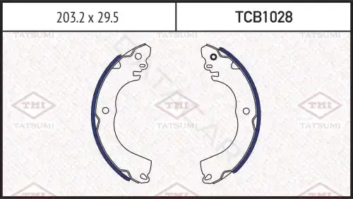 Колодки ручника TATSUMI TCB1028