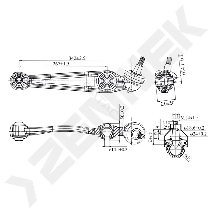 Рычаги ZENNEK DCA0179